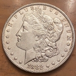 1882-O Morgan Silver Dollar