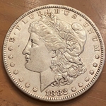 1882-O Morgan Silver Dollar