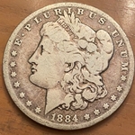 1884-O Morgan Silver Dollar