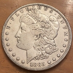 1885 Morgan Silver Dollar