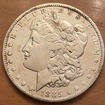 1885-0 Morgan Silver Dollar