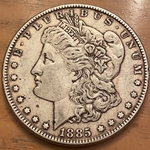 1885 Morgan Silver Dollar