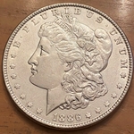 1886 Morgan Silver Dollar