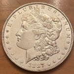 1887 Morgan Silver Dollar