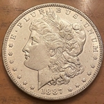 1887-0 Morgan Silver Dollar
