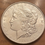 1890 Morgan Silver Dollar