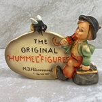 Hummel 187 Type 2-3 Dotted "I" Unpainted, With Quotation Marks, +"Reg. trade mark" in Black, Tmk 2