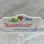 Goebel Figurine, Lore 238 Blumenkinder, Plaque, Tmk 5