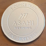 ASAHI One Troy Ounces .999 Fine Silver