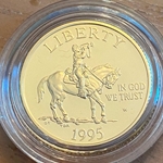 1995-W Proof Civil War Battlefields $5 Gold Coin, 1 Each