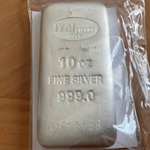 10 Troy Oz Silver Bar .999 Fine "IItalpreziosi Italian"