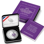 2022-W National Purple Heart Hall of Honor Colorized Silver Dollar