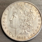 1882 Morgan Silver Dollar