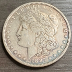 1887-0 Morgan Silver Dollar