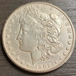 1902-O Morgan Silver Dollar