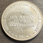 1981 U.S. Assy Office .999 Fine Silver Round