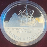 1987 1 Dollar - Elizabeth II Davis Strait
