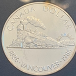 1986 1 Dollar - Elizabeth II Centenary of Vancouver