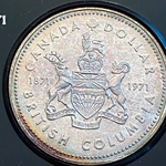 1971 1 Dollar - Elizabeth II British Columbia