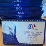 2001 U.S. Proof Set, 50 State Quarters