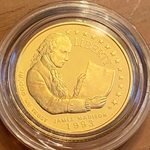 1993-W Proof Bill of Rights $5 Gold Coin, 1 Each
