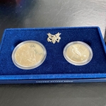 1994-D World Cup Silver Dollar & Half Dollar Uncirculated Set