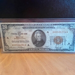 National Bank Note, Boston, Massachusetts, 1929, $20.00