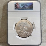 2013-P ATB 5 Oz 999 Fine Silver Coin, Great Basin National Park, SP69