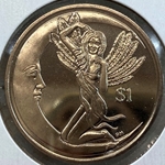 2012, 1 Dollar - Elizabeth II Goddess Juno, British Virgin Islands