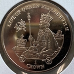 2012, 1 Crown - Elizabeth II Coronation, Isle of Man