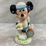 Disney Figurines, 17 218 11 Mickey Mouse Tennis Player, 1984, Tmk 6