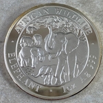 2008 100 Shillings Elephant, 1 oz Ag 999, Somalia