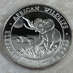 2016 100 Shillings Elephant, 1 oz Ag 999, Somalia