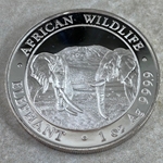 2020 100 Shillings Elephant, 1 oz Ag 999, Somalia