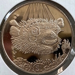 2019, 1 Dollar - Elizabeth II Porcupine Fish, British Virgin Islands