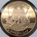 2019, 1 Dollar - Elizabeth II US/UK Alliance, British Virgin Islands