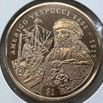 1999, 1 Dollar Amerigo Vespucci, Republic of Sierra Leone
