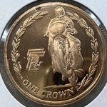 2005, 1 Crown - Elizabeth II "TT - Agostini", Isle of Man