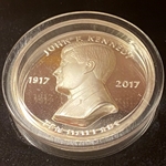 2017, 10 Dollar - Elizabeth II JFK 100th Anniversary, British Virgin Islands