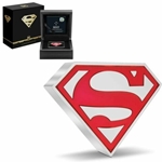 2021 Niue 1 oz DC Comics - Superman Shield Shaped Silver Coin