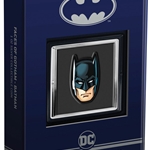 2022 Niue DC Comics Faces of Gotham Batman Face Shaped 1oz Silver $2 OGP