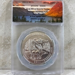 2011-P ATB 5 Oz 999 Fine Silver Coin, Olympic National Park