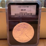 1988 American Eagle Silver One Ounce Certified / Slabbed MS69