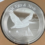 2018 Saint Kitts and Nevis, 2 Dollars - Elizabeth II Brown Pelican