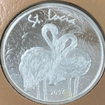 2018 Saint Lucia, 2 Dollars - Elizabeth II Pink Flamingos