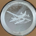 2018 Saint Vincent and the Grenadines, 2 Dollars - Elizabeth II Seaplane
