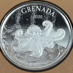 2020 Granada, 2 Dollars - Elizabeth II Diving Paradise