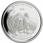2020 Saint Kitts and Nevis, 2 Dollars - Elizabeth II Brimstone Hill