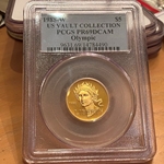 1988-W Proof Olympic $5 Gold, PR69DCAM, 1 Each