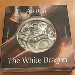 2022 Chad, Dragon King of the Four Seas Series – The White Dragon 2 oz Silver